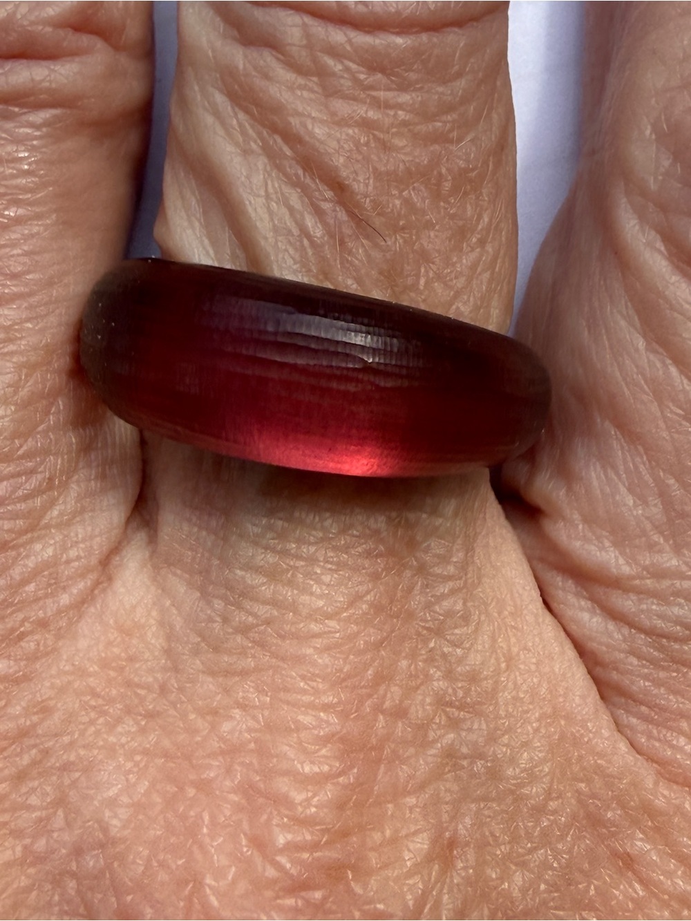 Alexis Bittar Luminous Lucite Tapered Ring - Merlot - Picture 3 of 4